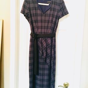 Banana Republic classic navy & graphite dress